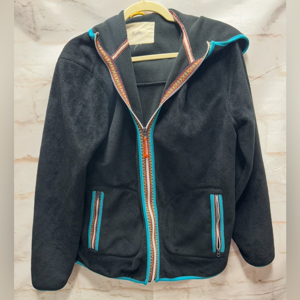 Urban Outfitters KOTO Jacket Polar Fleece Hooded Zip Jacket M/L